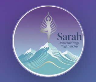 Mountain Yoga, with Sarah logo